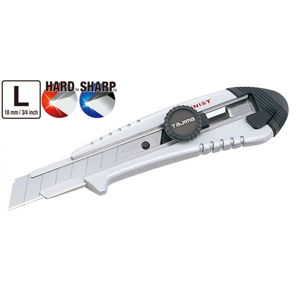 TAJIMA Нож сегментный 18мм Aluminist AC501S, винтовой фиксатор