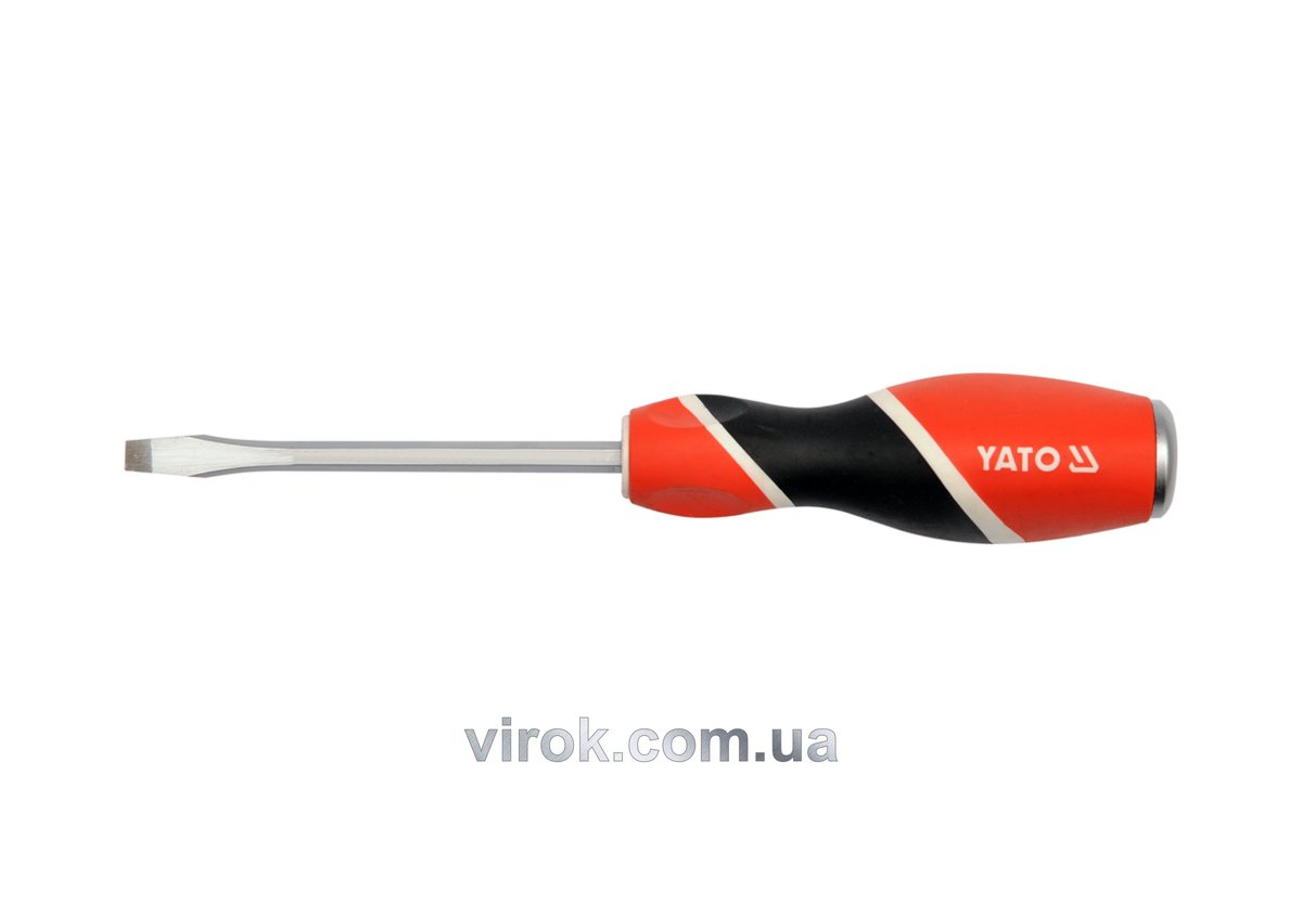 YATO Викрутка плоска ударна : шліц SL8 x 200 мм [6/24/72]