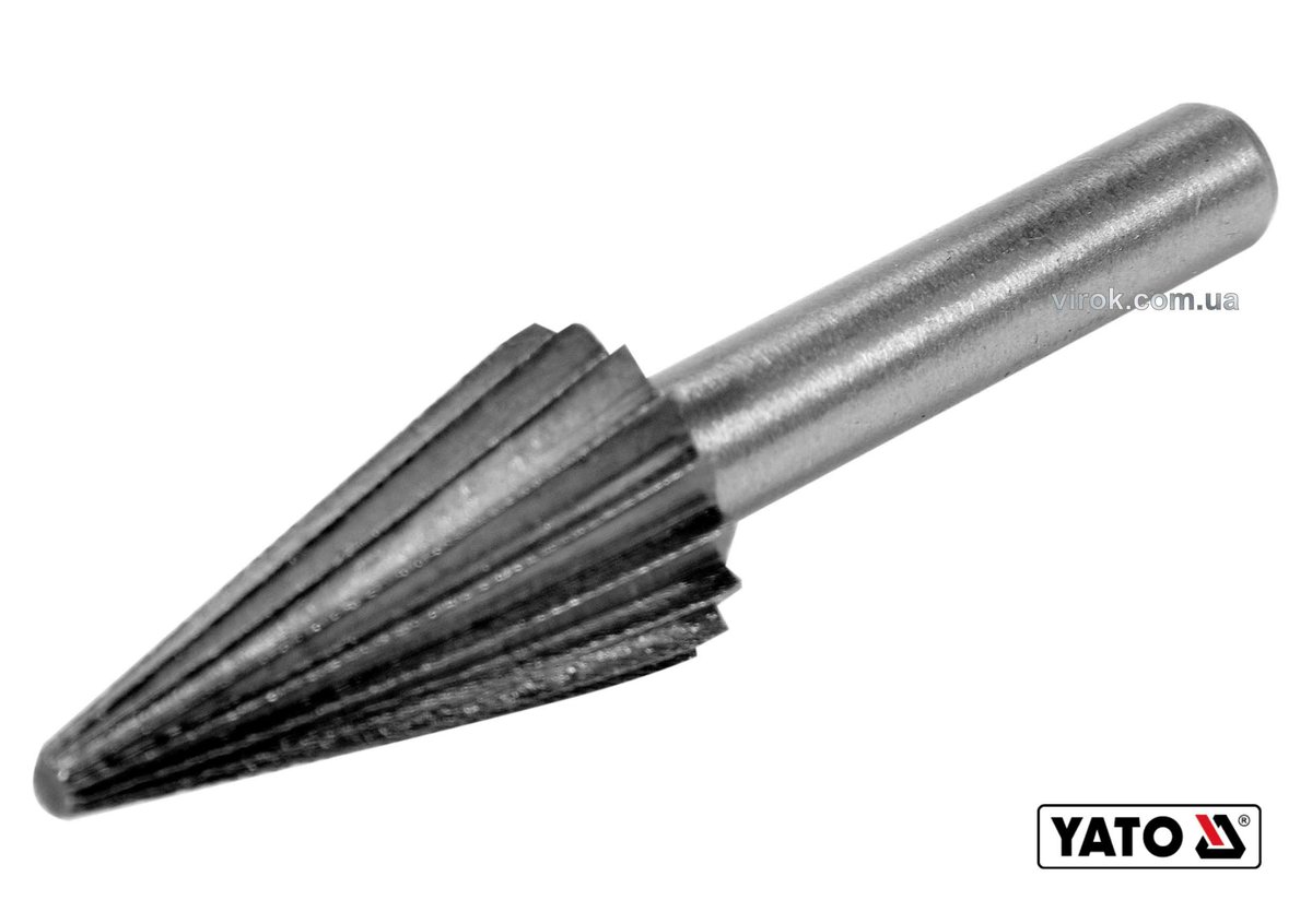 YATO Фреза конусна по металу YATO : Ø13 x 25/55 мм, HSS 4241, хвостовик- Ø6 мм  | YT-61718