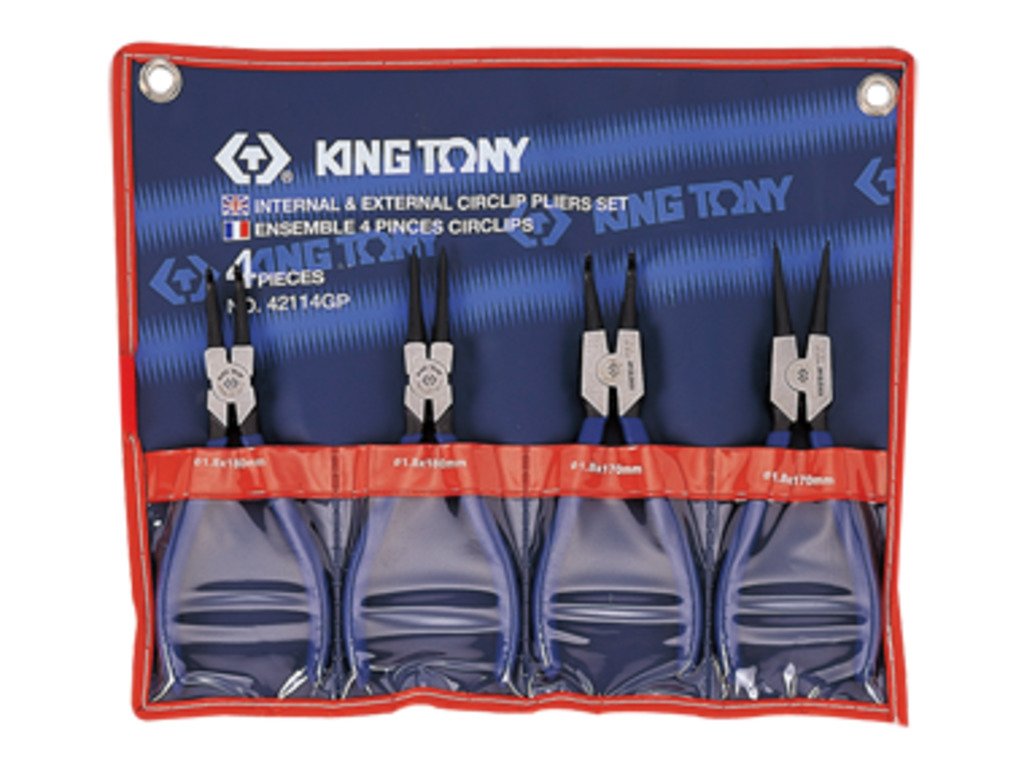 KING TONY Набор съемников стопорных колец 4пр. | 42114GP