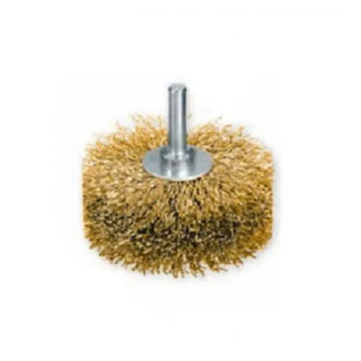 Щетка для текстурирования дерева 80х35 мм, хв. 8 мм, латунований сталь. проволока 4х0.25мм LESSMANN