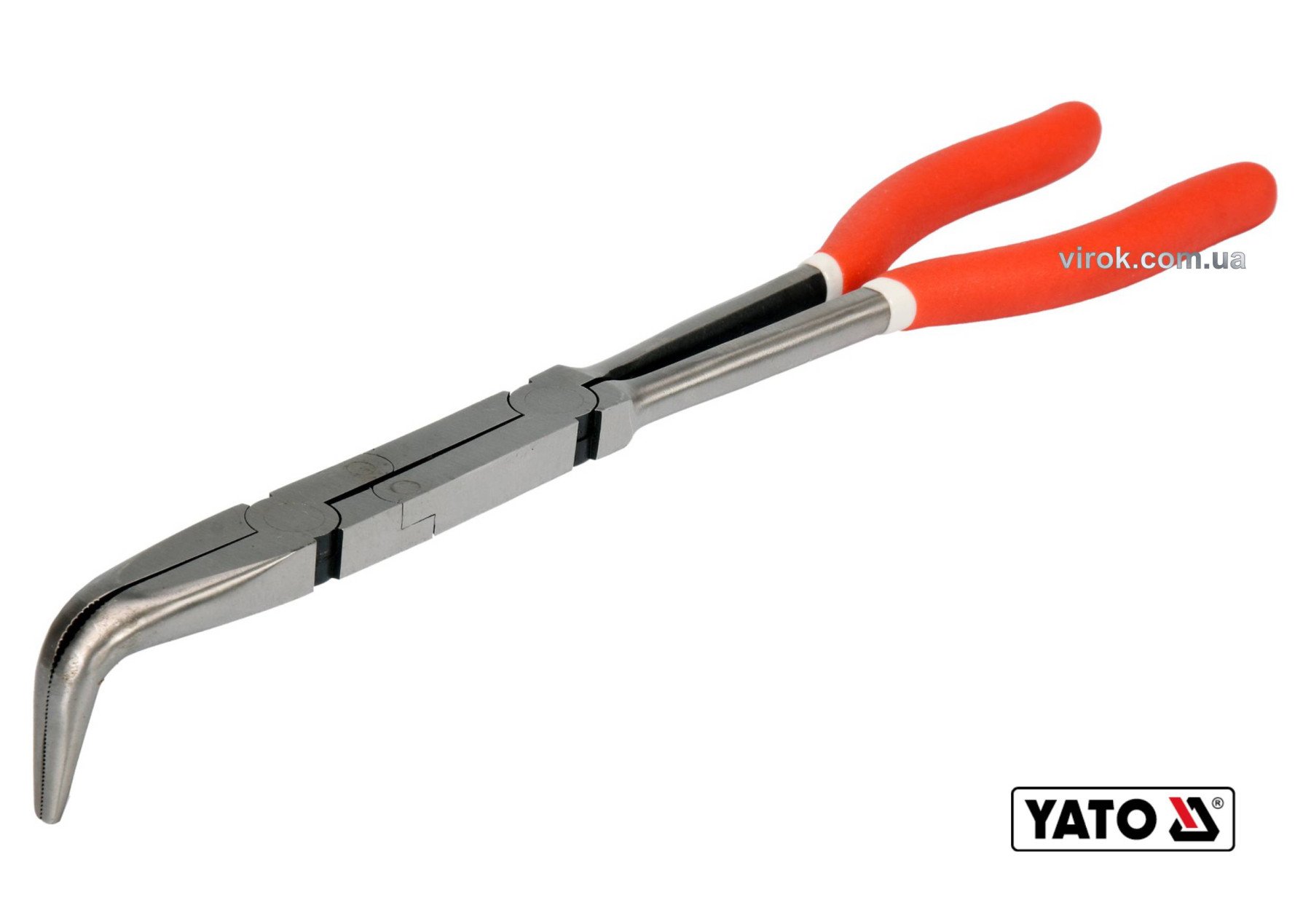 YATO Щипці вигнуті під 90° подовжені з 2 шарнірами YATO : L= 330 мм, HRC 50, Cr-V  | YT-20402