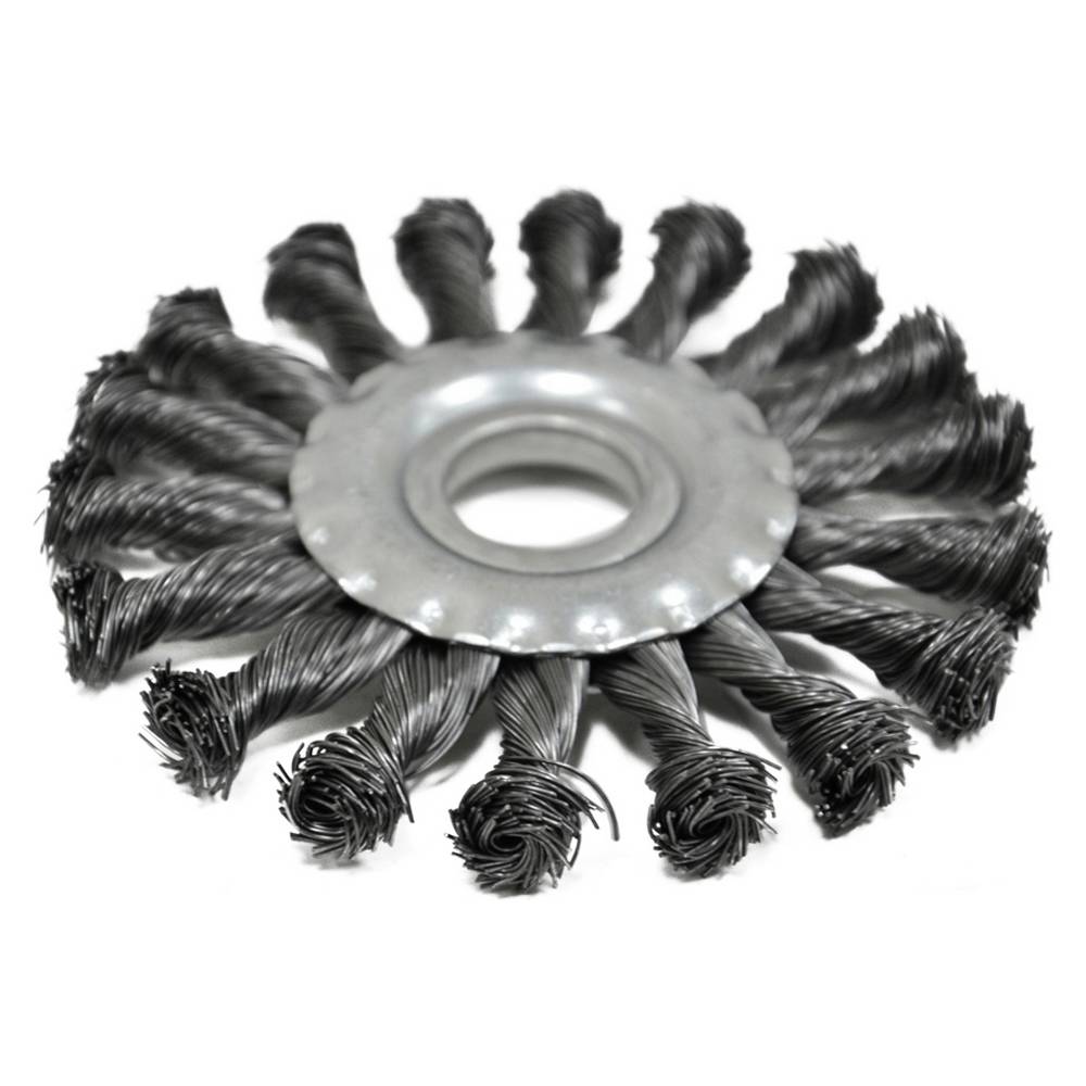 Щітка крацовка закручена, 150х22,2мм Spitce | 18-154