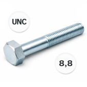 Болт DIN 931 5/8x2 (51 mm) Grade 5 (~8,8) цинк UNC 11