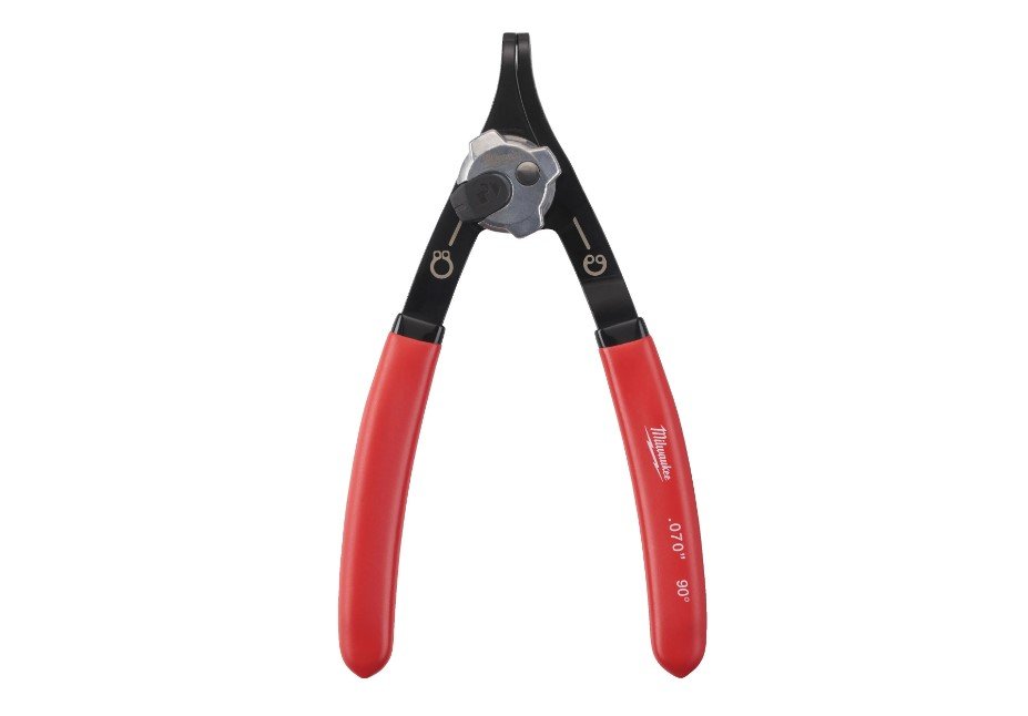 MILWAUKEE Знімач стопорних кілець 90гр., 1,8мм, (стискання/розжим) | 4932492495