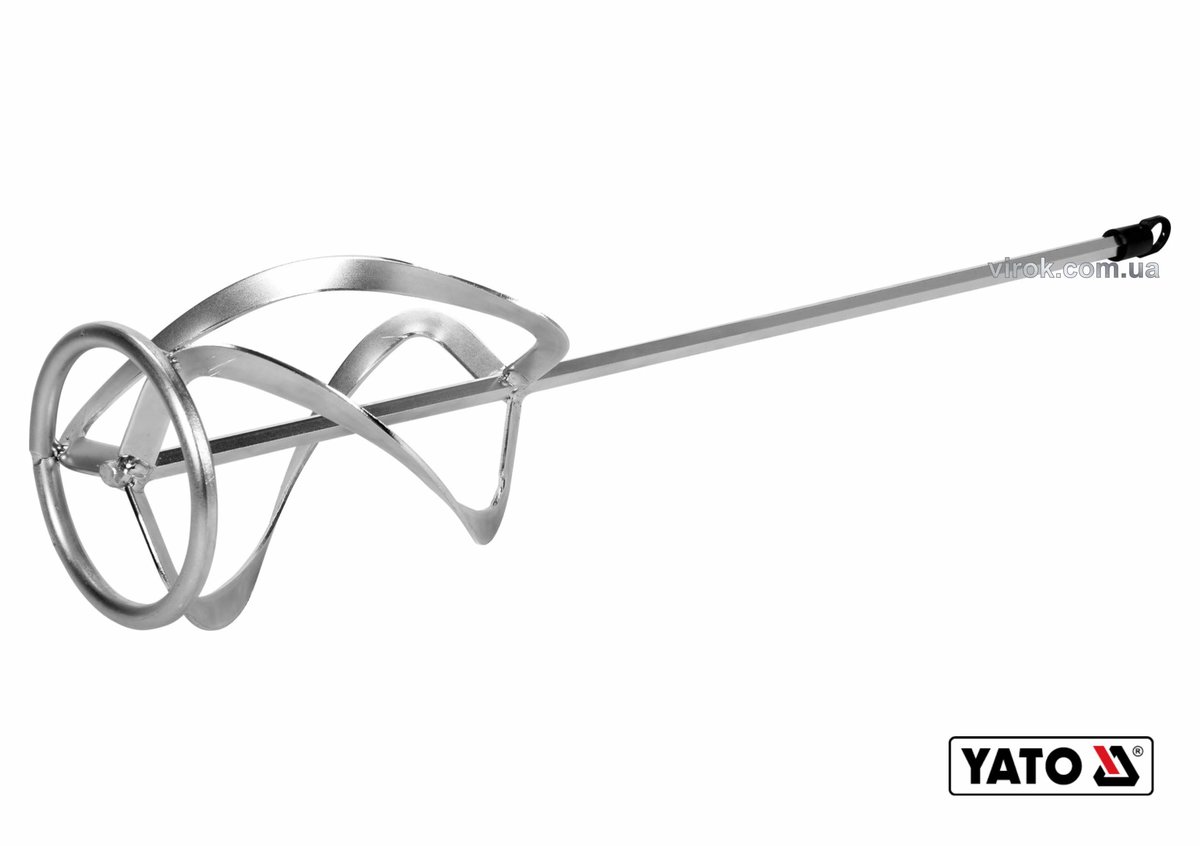 YATO Міксер спіральний потрійний для буд. сумішей оцинкований YATO: Ø120 x 590 мм, HEX, max 15-25 кг