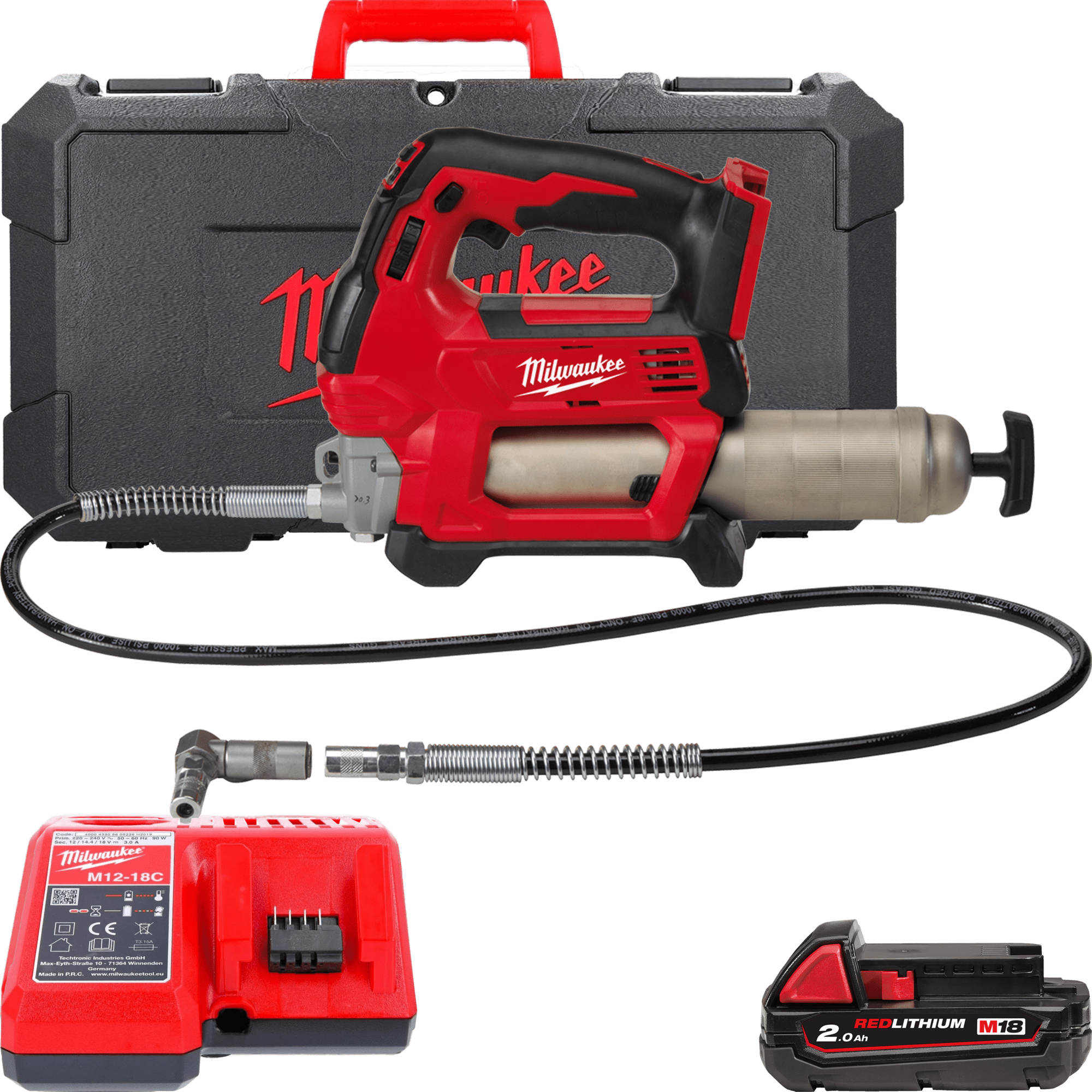 MILWAUKEE Смазочный пистолет HEAVY DUTY M18 GG-201C 4933440490 | 4933440490