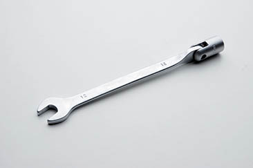 Ключ рожково - накидной шарнирный CrV 9мм СИЛА