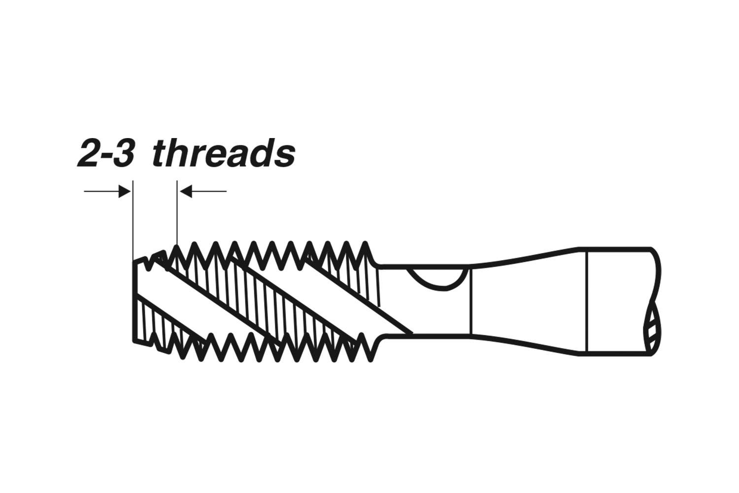 Метчик VOLKEL машинный G(BSP) 1,1/4х11, HSS-E, форма C/35°RSP, трубная, для глухих отверстий (78734)