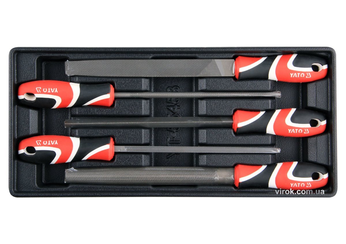 YATO Вклад до інструментальної шафи, напильники слюсарні 5 елем.