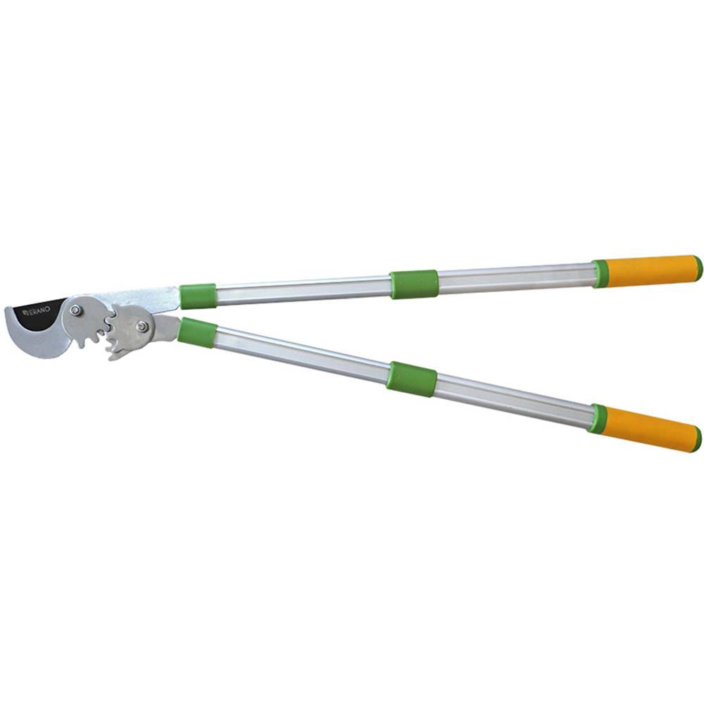 Секатор для гілок, зріз косий, зубчастий механізм, телескопічні рукоятки VERANO | 71-836