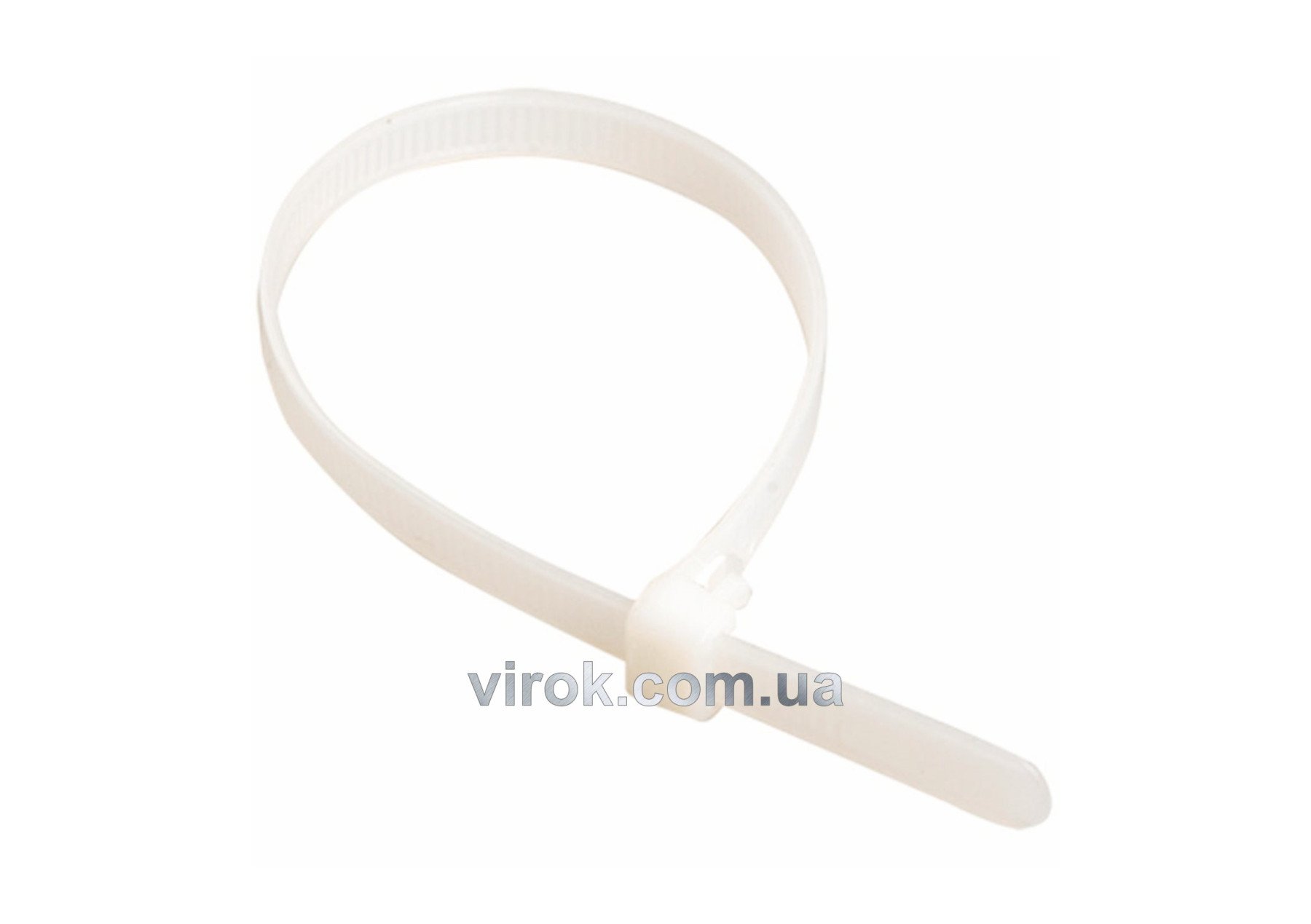 Хомут стяжний капрон. білий 300х4,8 100 шт. [100]