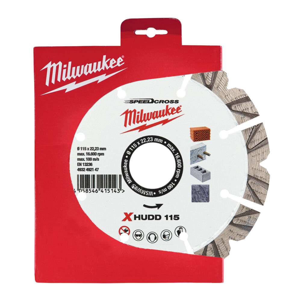 MILWAUKEE Алмазный диск SPEEDCROSS XHUDD 115 мм | 4932492147