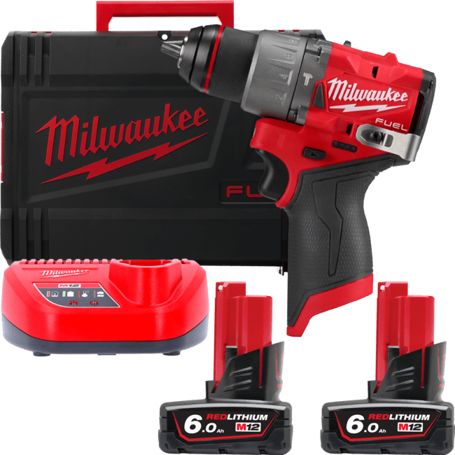 MILWAUKEE Акк. ударная дрель шуруповерт M12 FPD2-602X (45 Нм) | 4933479870