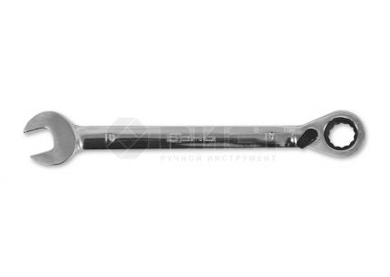 48-342 Ключ рожково-накидной с трещоткой, реверсный, Cr-V, 10 мм