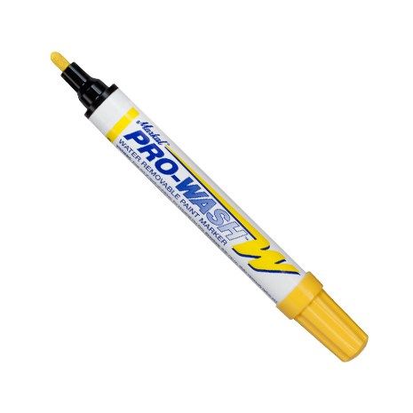 Смываемый водой маркер для временной маркировки Markal Pro-Wash W желтый 97031