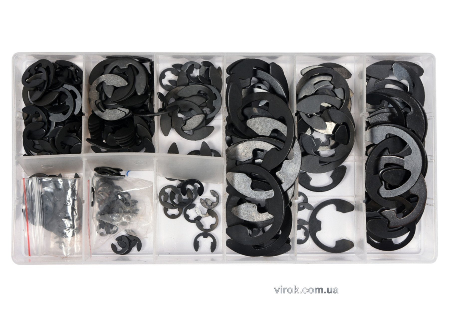 YATO Стопорні півкільця типу "Є" YATO різних розмірів наб. 300 шт  | YT-06884