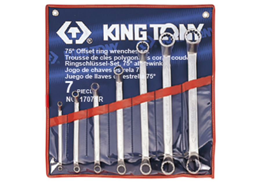 KING TONY Набор накидных ключей 1/4"-9/8", 7 шт. 1707SR | 1707SR