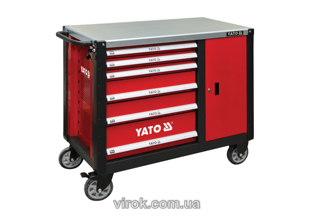 YATO Шафа-візок для інструментів YATO з 6 шуфлядами, 1000x 1130x 570 мм  | YT-09002