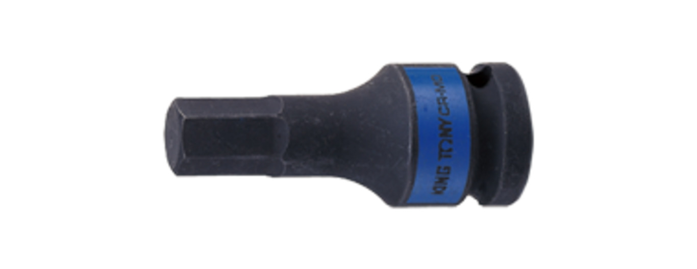KING TONY Шестигранник ударный в головке 1/2" 60mm DR*19mm | 405519M