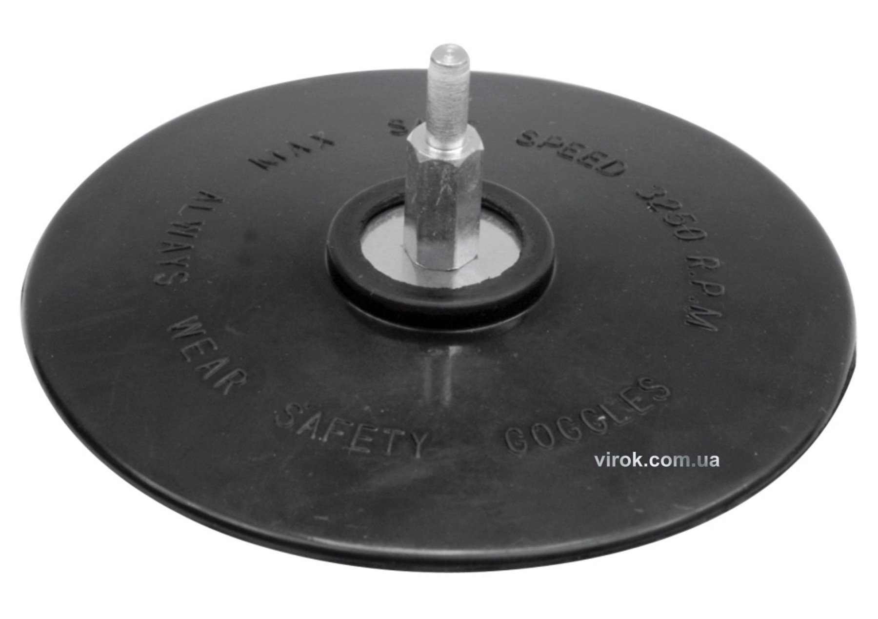 VOREL Круг-насадка шліфувальна VORE: Ø=125мм (6-гранн. хвостовик, гума)  | 08314