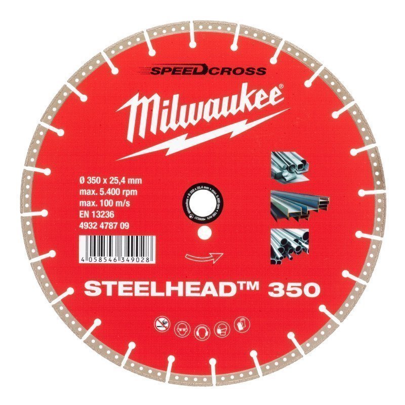 MILWAUKEE Алмазный диск STEELHEAD 350 (RU) (1 шт) | 4932478709