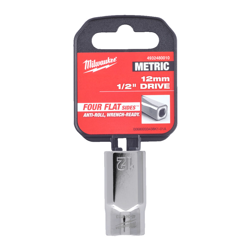 MILWAUKEE Головка хромована метрична 1/2'', 12мм | 4932480010