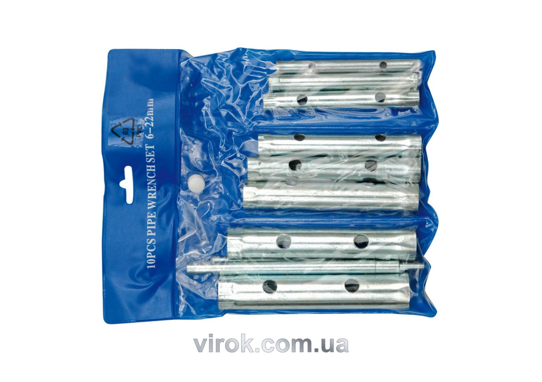 VOREL Ключі трубовидні з 2-ма воротками ,6-22 мм, 10 елем.  | 52900