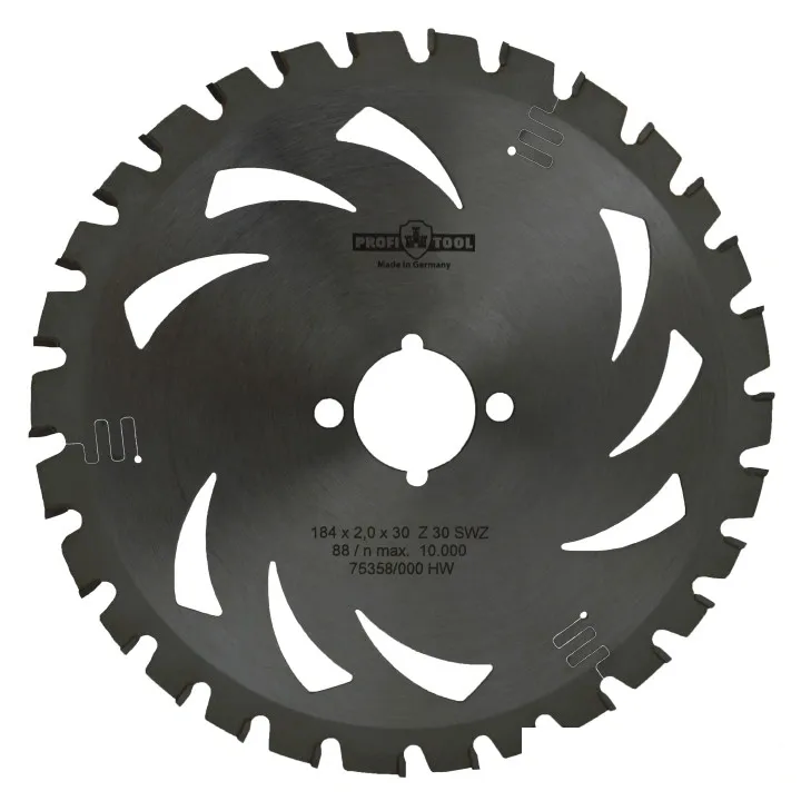 Диск пильный по дереву 184х2.0х1.4х30 мм, Z=30, зуб S-WZ (Super-ATB) PROFITOOL