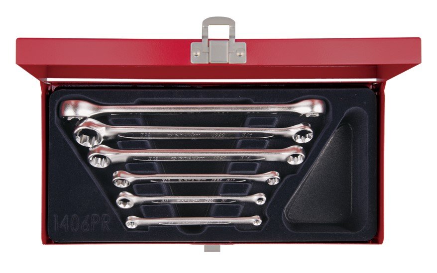 KING TONY Набор ключей накидных 6шт. (Е6-Е24) | 1406PR