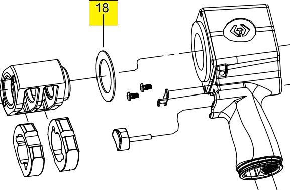 KING TONY Разгонная шайба ударного механизма для 33621-075 | 33621-B18