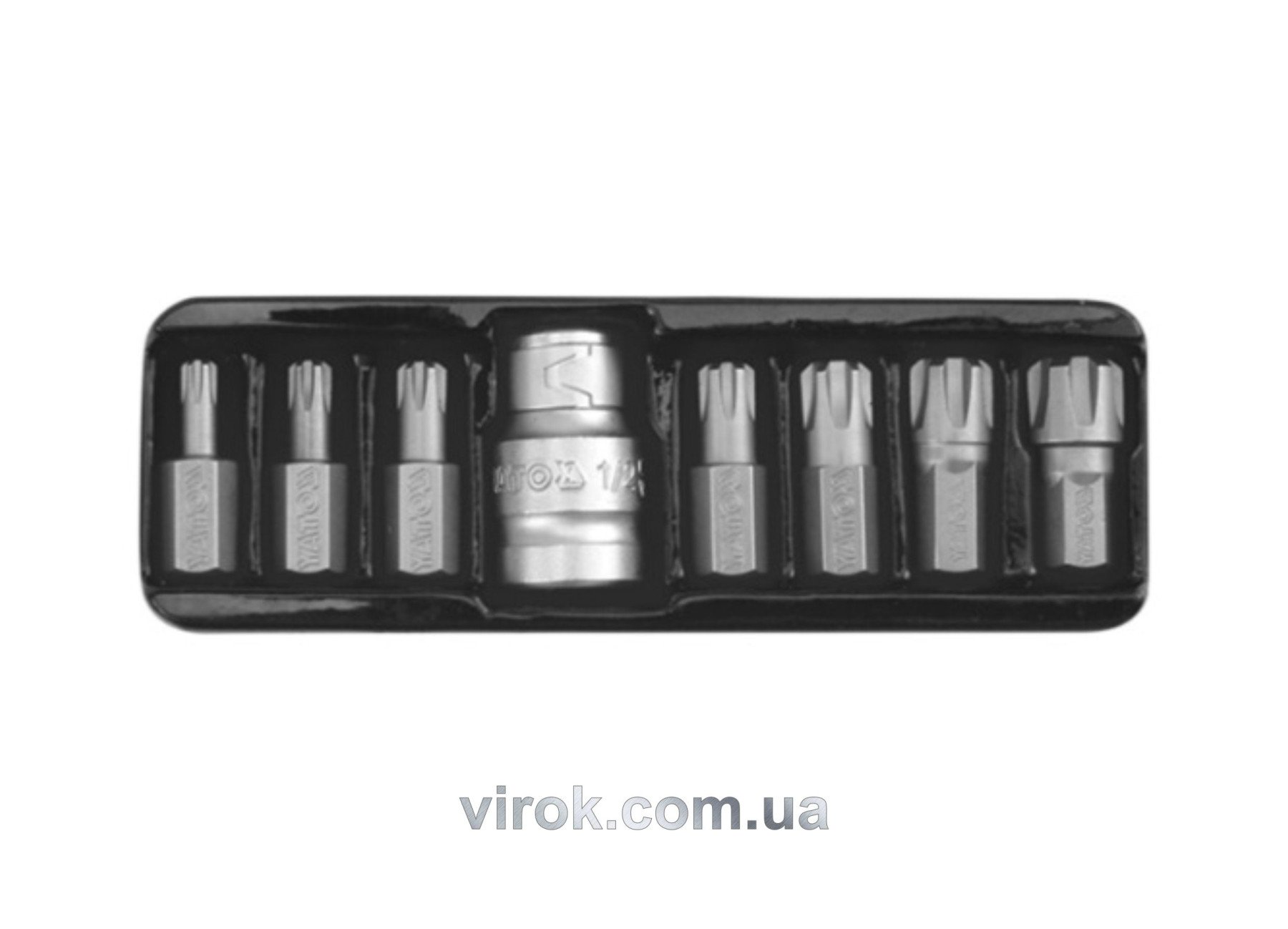 YATO Набір насадок викруткових YATO : "RIBE", L= 30 мм. адаптер 1/2" 8 шт.  | YT-0418