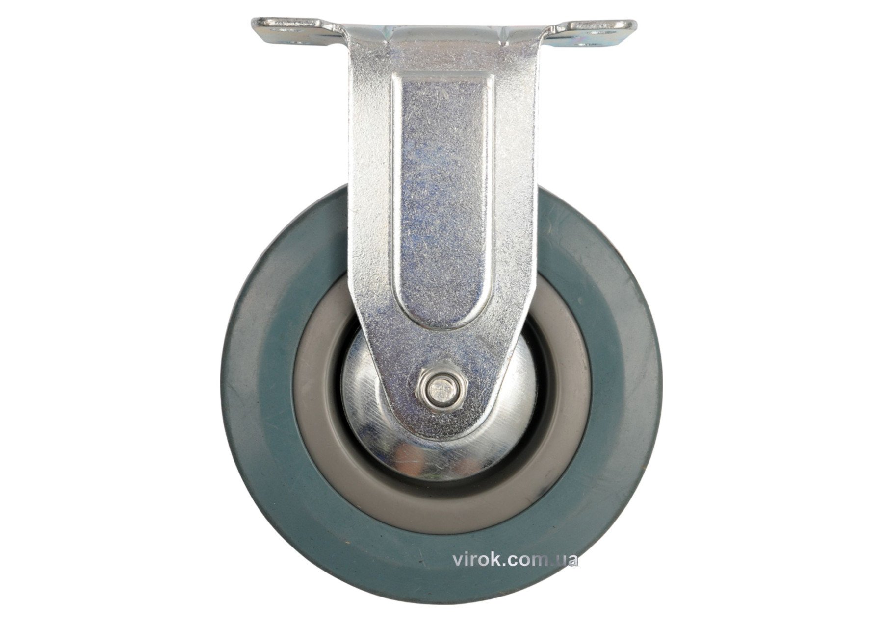 VOREL Колесо до візка Ø=75 мм, b= 21 мм ; сіра гума, зі штивною опорою; h=104мм, навантаж.- 30кг  | 
