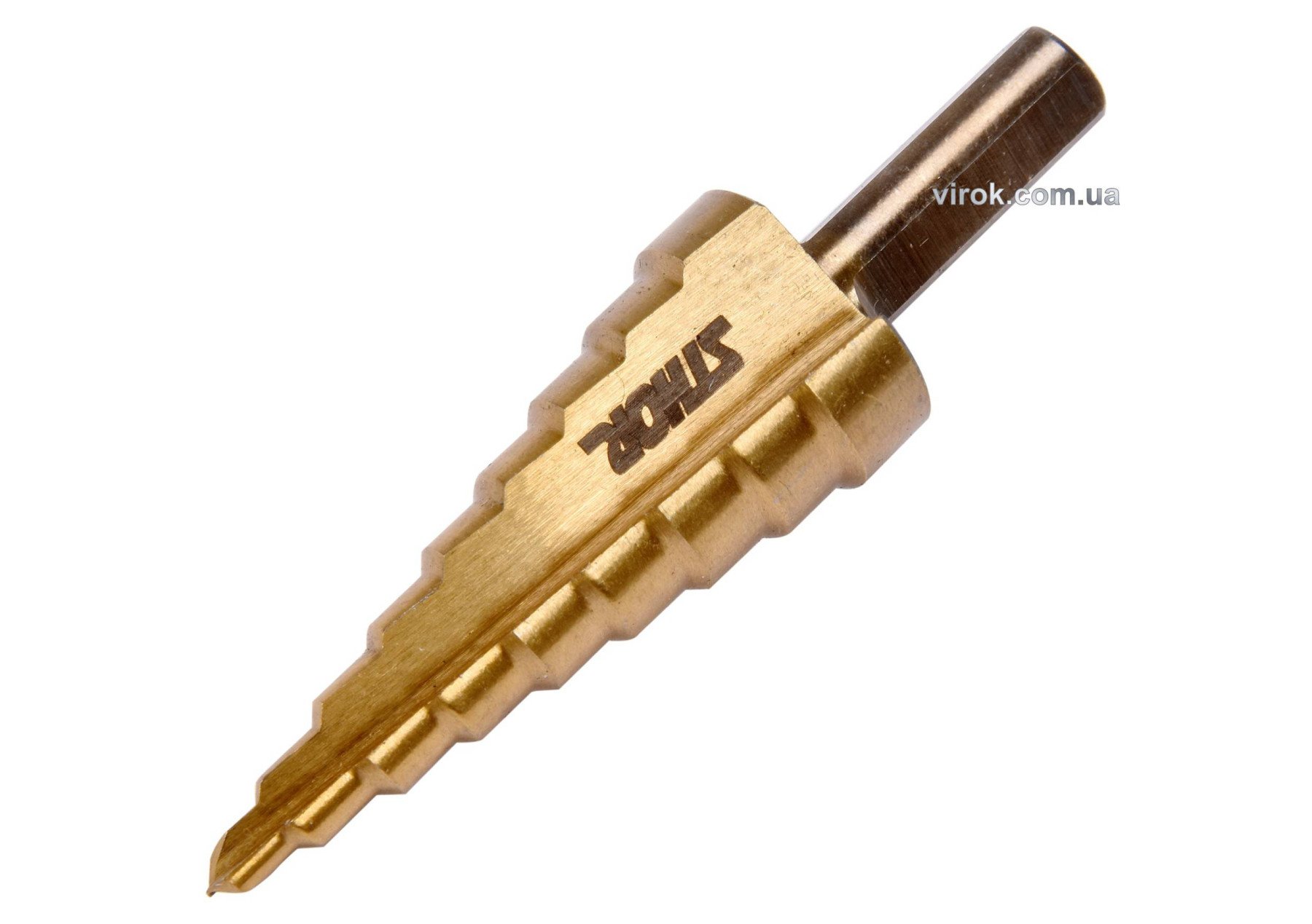 STHOR Свердло конічне ступінчасте титанове по металу : Ø= 4-20 мм HSS 4241, | 22611