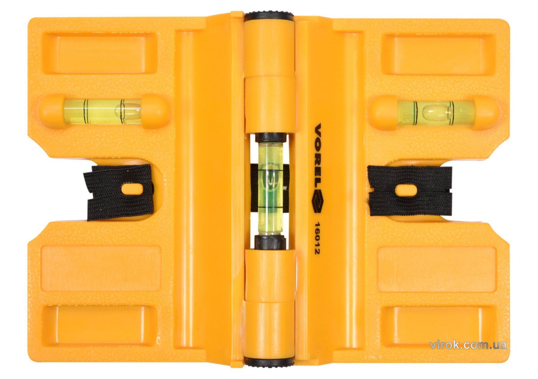 VOREL Рівень для встановлення стовбців з магнітом і капсулами, 190 х 135 мм  | 16012