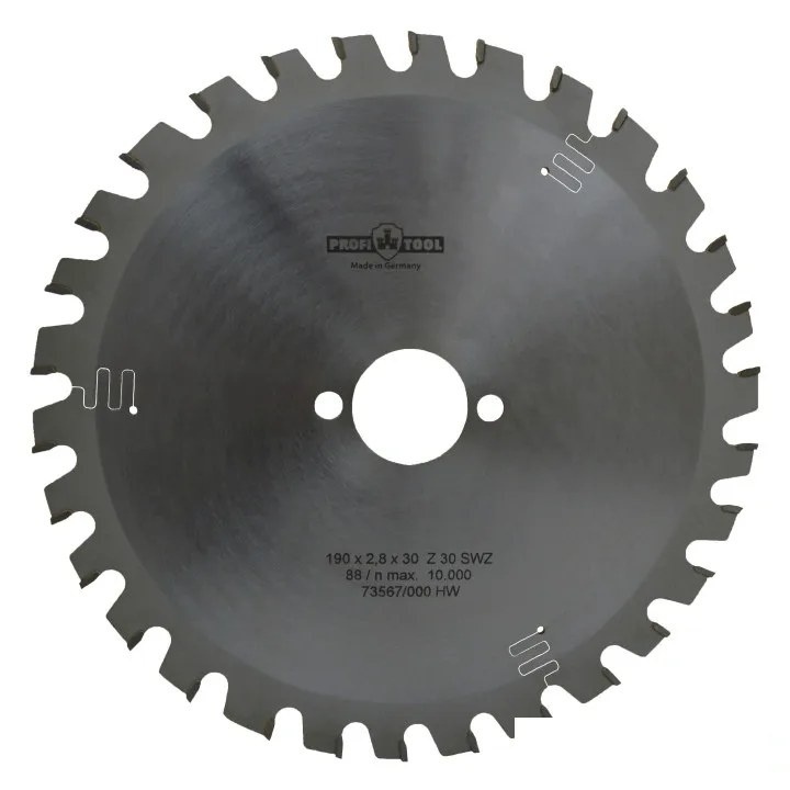 Диск пильный универсальный 190х2.8х1.8х30 мм, Z=30, зуб S-WZ (Super-ATB),  PROFITOOL