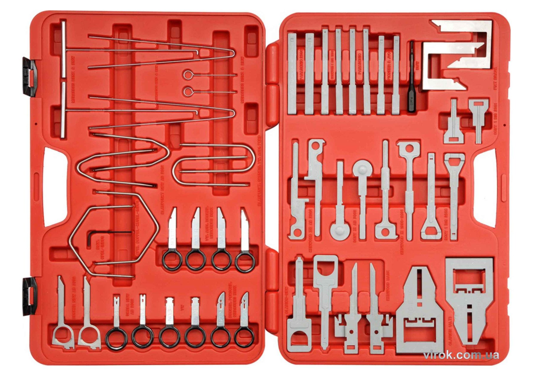 YATO Набір для демонтажу автомобільного радіоприймача YATO, 52 шт.  | YT-0838