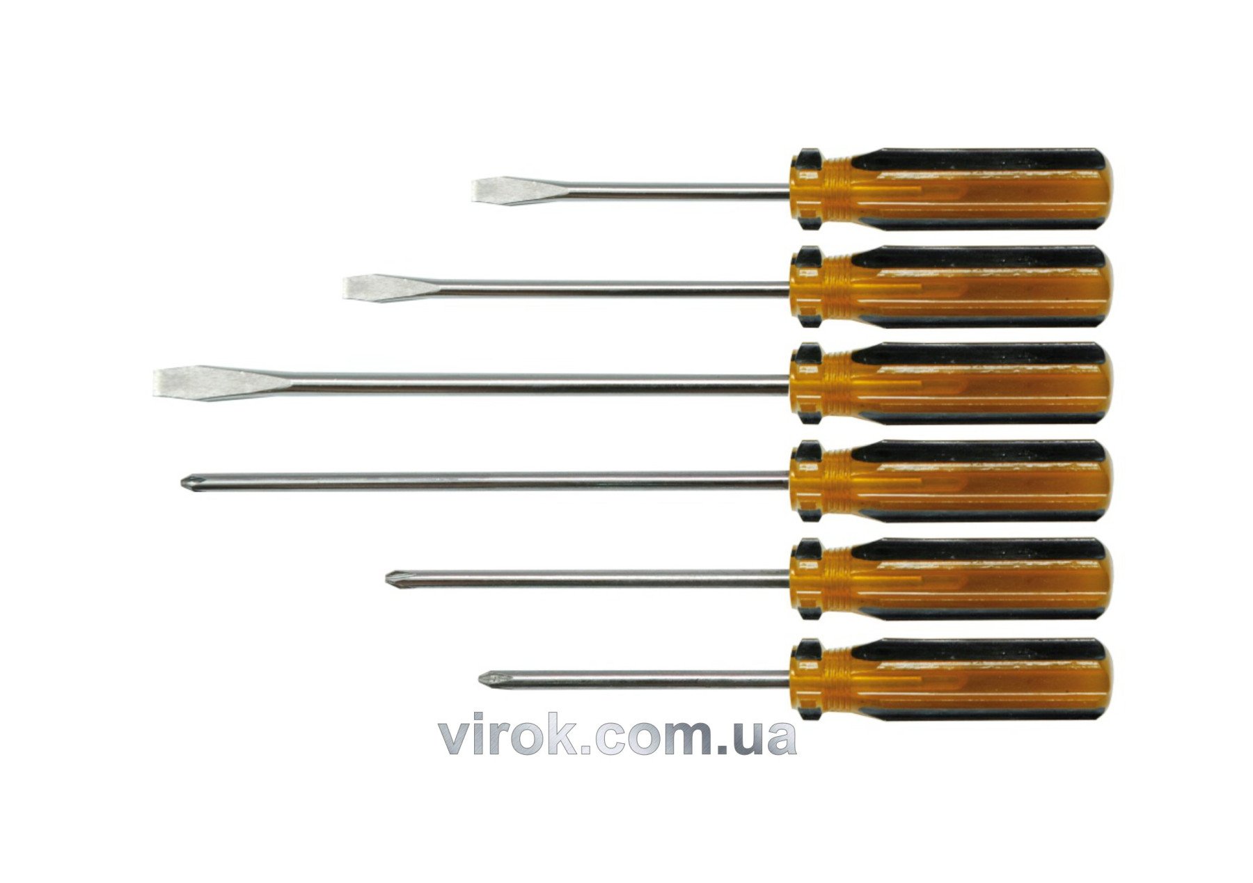 VOREL Набір викруток : пластмасова ручка. 6шт.  | 64050