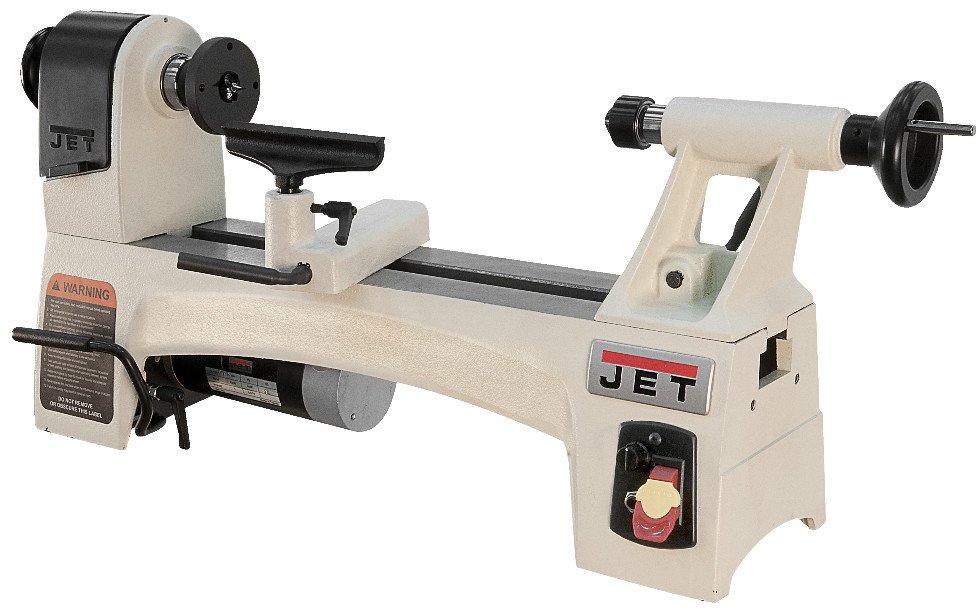 Токарний верстат по дереву JET JWL-1015 : 230 В, 0,5 (0,37)кВт; оберт. станин/опор. Ø= 250/185мм