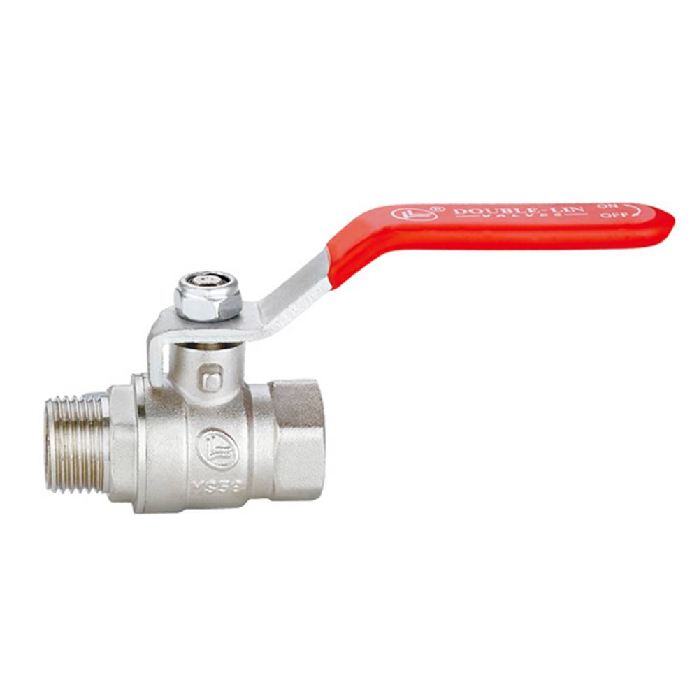 Кран латунний шаровий Base 1 різьба В/З ручка Double-lin | 78-071