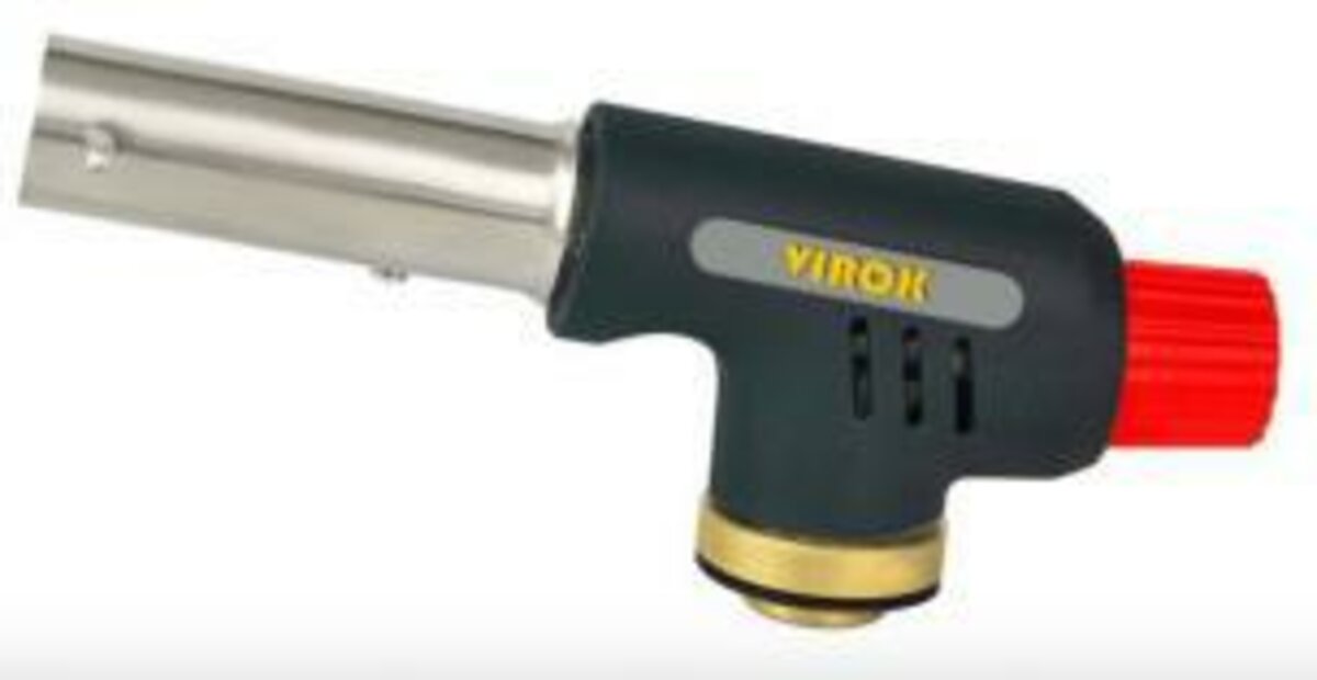 VIROK Пальник газовий з різьбовим (7/16) з'єднанням. Piezo, ceramic  | 44V190
