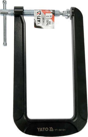 YATO Струбцина з гвинтовим затискачем YATO, тип "С" глибока, 76х 203 мм  | YT-64191