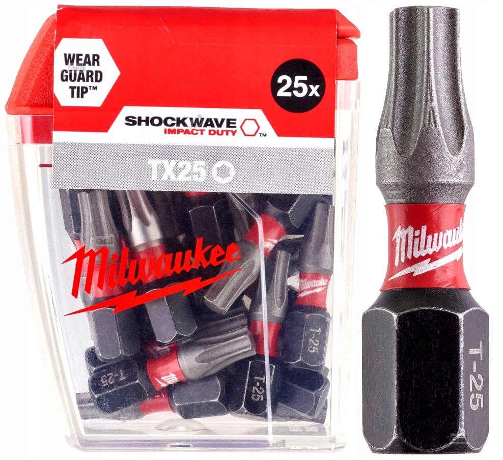 MILWAUKEE Біта SHOCKWAVE , TX25, 25мм, (25шт) | 4932430880