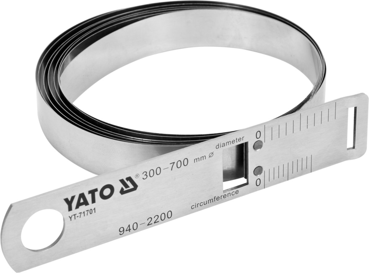 YATO Циркометр для кола- 940-2200мм і діаметра 300-700 мм YATO з метр. і дюйм. шкалами, сталева  | Y