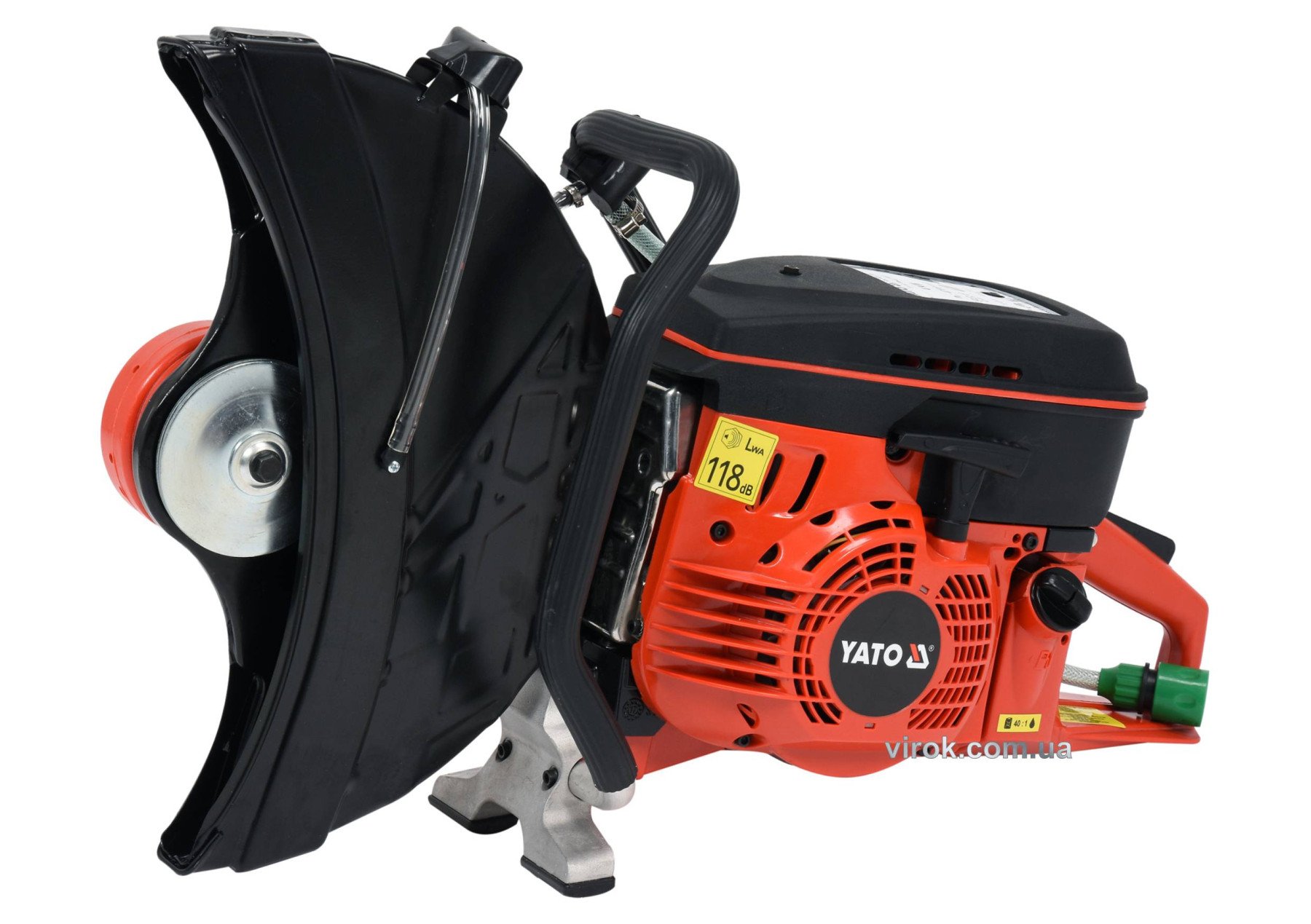 YATO Бензоріз по бетону і металу YATO : 4 кВт, 4700 об/хв, диск Ø=400х25.4 мм, глибина різу- 145 мм 