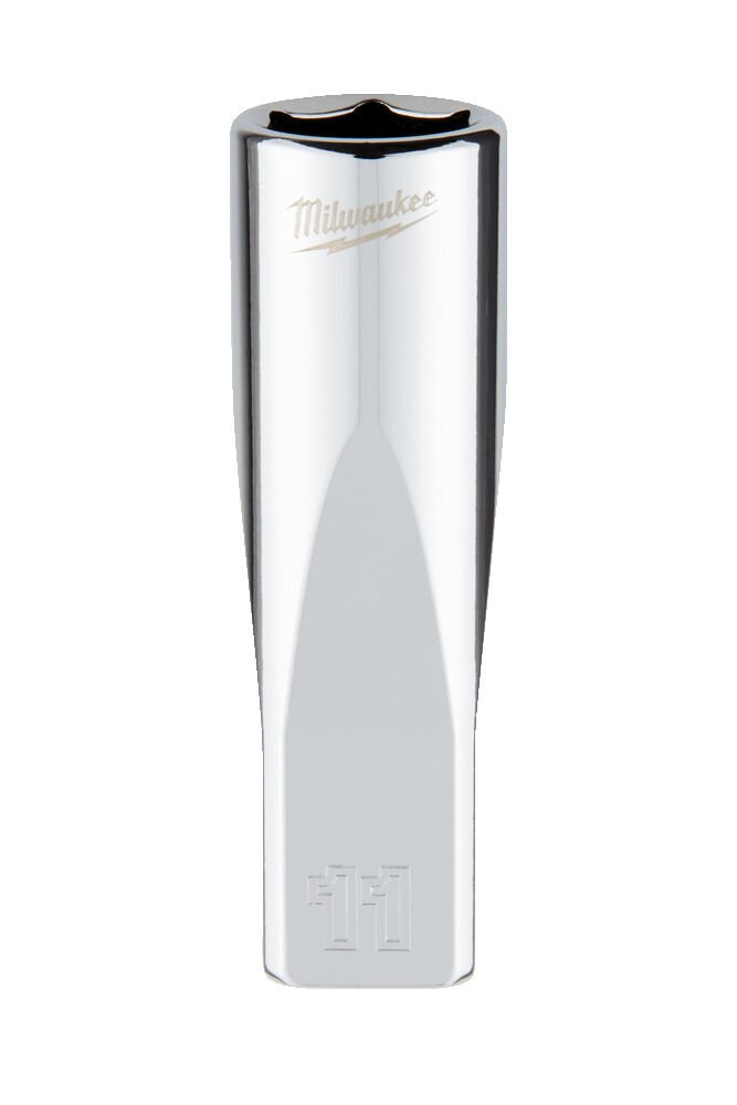 MILWAUKEE Головка хромована метрична подовжена 1/4'', 11мм | 4932478331