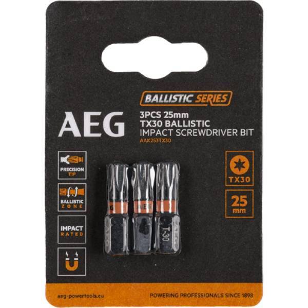 Біта ударна AEG AAK252TX30, TX30, 25мм (3шт)