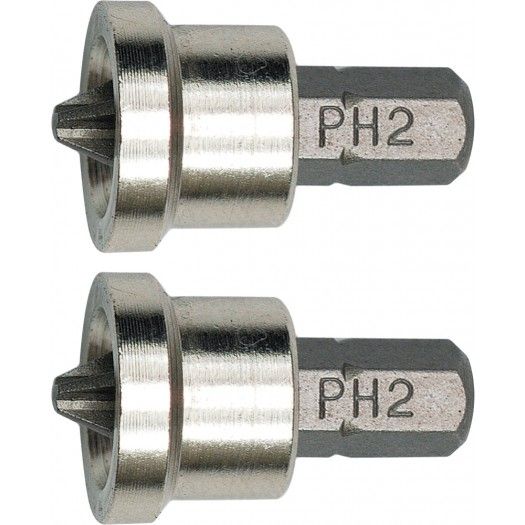 VOREL Насадка викруткова для гіпсокартону : Phillips PH2 x 25 мм. 2 (Шт/Уп.)  | 65800