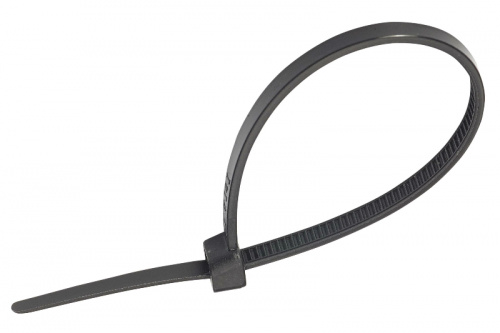 Стяжка кабельная 8x450 черная (пач 100шт) APRO