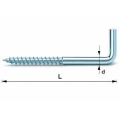Шуруп-гачок Г 10х170 